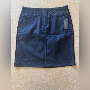 Christopher & Banks Dark Blue Pencil Skirt